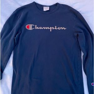 Champion lightweight sweatshirt, size M, dark blue